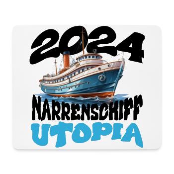 Ship of Fools Utopia, Franz Josef Strauss - Mouse Pad (horizontal) - white - Front