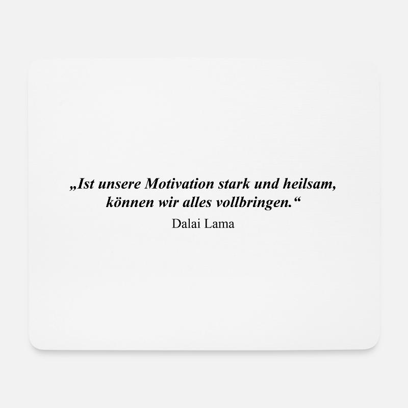 Dalai Lama Zitat Motivation Stark Heilsam - Mousepad (Querformat) - Weiß