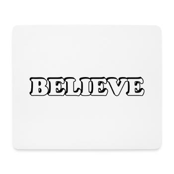 Croire - Tapis de souris (format paysage) - blanc - Devant