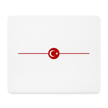 Symbole de la Turquie Drapeau Türkiye - Tapis de souris (format paysage) - blanc - Devant