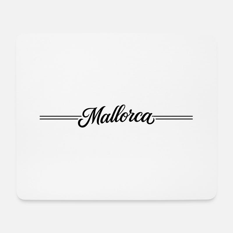 Mallorca Linie - Mousepad (Querformat) - Weiß