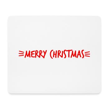 WEIHNACHTSMANN. WEIHNACHTEN. FROHE WEIHNACHTEN. ICH KANN NICHT - Mousepad (Querformat) - Weiß - Vorne