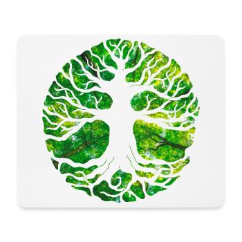Yggdrasil von Svehen - Mousepad (Querformat) - Weiß - Vorne