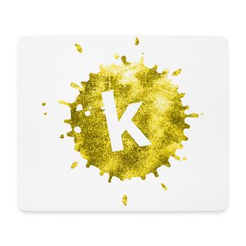stain yellow k - Mouse Pad (horizontal) - white - Front