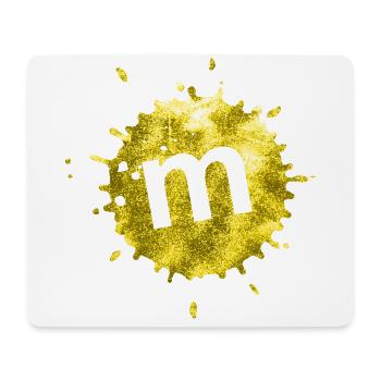 stain yellow m - Mouse Pad (horizontal) - white - Front