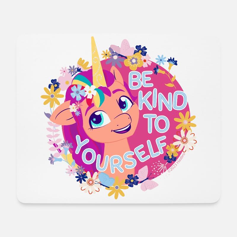 My Little Pony Be Kind To Yourself Flowers - Mouse Pad (horizontal) - white