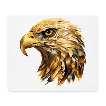 Tête d’aigle Or Oiseau de proie Oiseau Nature animale - Tapis de souris (format paysage) - blanc - Devant