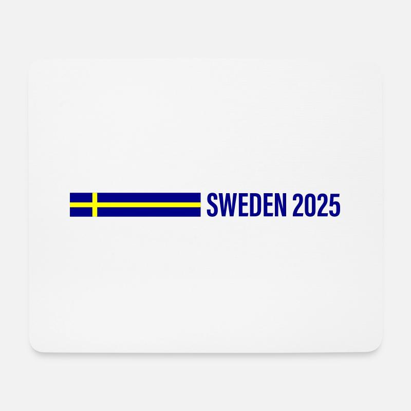 Schweden 2025 - Mousepad (Querformat) - Weiß