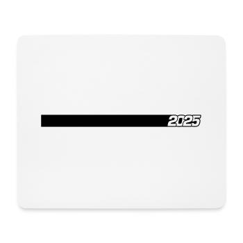 2025 Linie - Mousepad (Querformat) - Weiß - Vorne