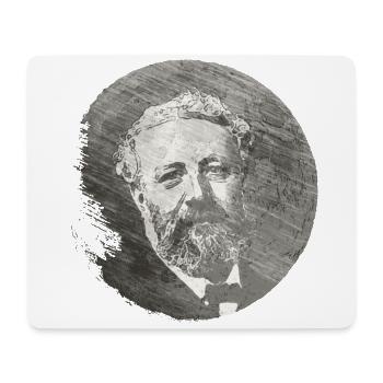 SF Visionary Jules Verne - Man In The Moon 1 - Mouse Pad (horizontal) - white - Front