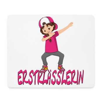 Erstklässler Dub Mädchen Einschulung Schülerin - Mousepad (Querformat) - Weiß - Vorne