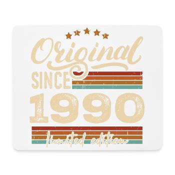 Original 1990 Jahrgang - 1990 Geburtstagsgeschenk - Mousepad (Querformat) - Weiß - Vorne