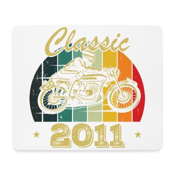 Cadeau D’anniversaire Classique vintage Né en 2011 - Tapis de souris (format paysage) - blanc - Devant