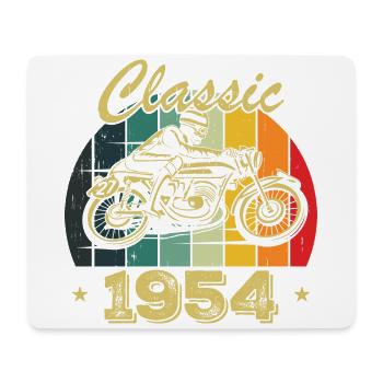 Klassisches Vintage-Geburtstagsgeschenk aus dem Jahr 1954 - Mousepad (Querformat) - Weiß - Vorne