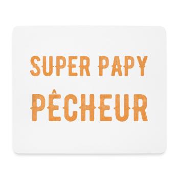 Super-Opa und Fischer-Geschenk - Mousepad (Querformat) - Weiß - Vorne