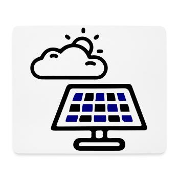 Solar Energie Panele - Mousepad (Querformat) - Weiß - Vorne