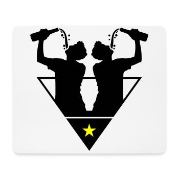 Drinker Team Bottle - Mouse Pad (horizontal) - white - Front