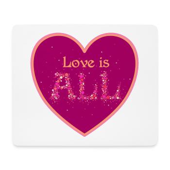 Love is all - Mouse Pad (horizontal) - white - Front