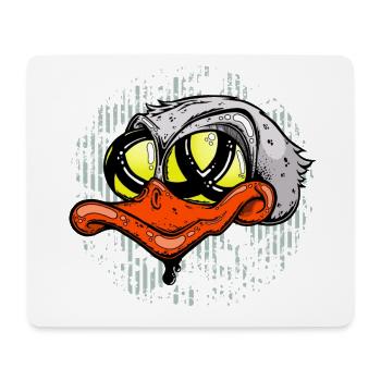 Lowbrowart Duck - Mousepad (Querformat) - Weiß - Vorne