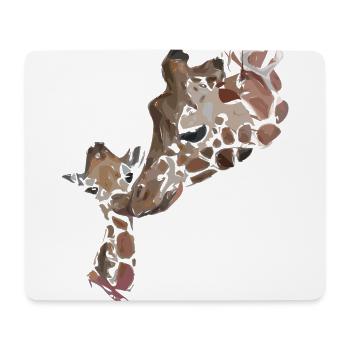 Girafes - Tapis de souris (format paysage) - blanc - Devant