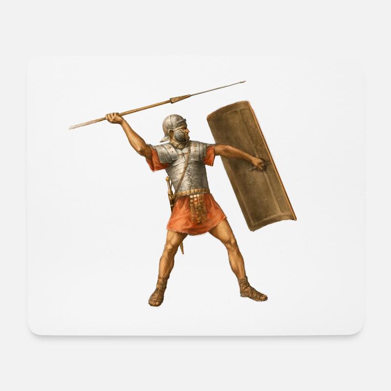 Römischer Legionär - Mousepad (Querformat) - Weiß