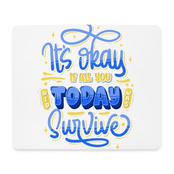 Motivational quote mental health - Mousepad (Querformat) - Weiß - Vorne