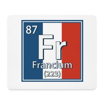Periodensystem des Francium-Elements - Mousepad (Querformat) - Weiß - Vorne