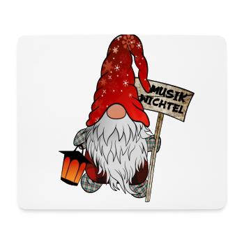 Musik Wichtel – Weihnachtsgnom - Mousepad (Querformat) - Weiß - Vorne