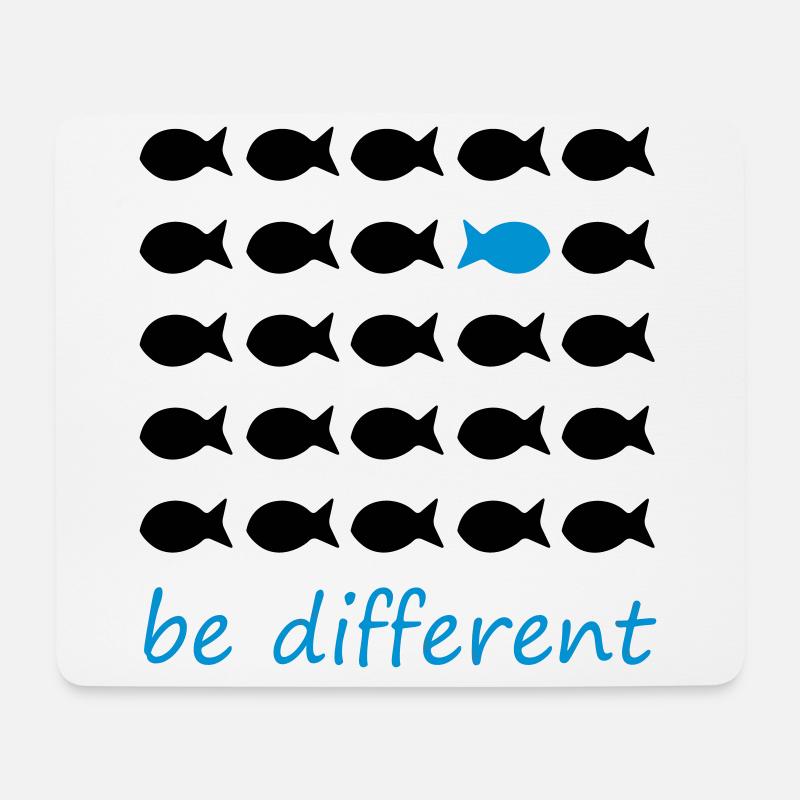be different - Mousepad (Querformat) - Weiß