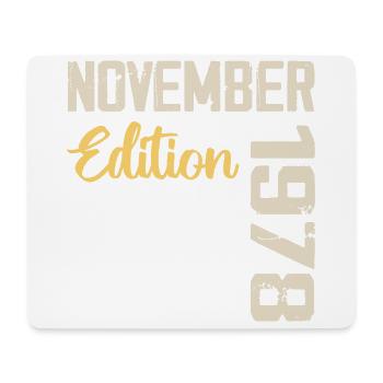 Born in November 1978 - Edition 1978 - Mouse Pad (horizontal) - white - Front