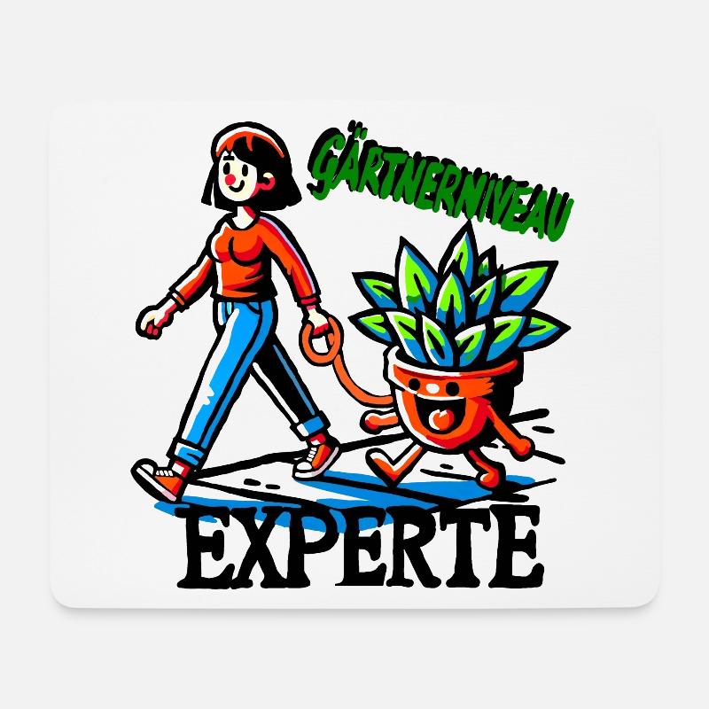 Gardener Level Expert - Mouse Pad (horizontal) - white
