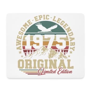 Original 1975 Jahrgang Geburtstag Geschenk Retro - Mousepad (Querformat) - Weiß - Vorne