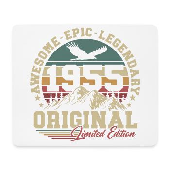 Original 1955 Jahrgang Geburtstag Geschenk Retro - Mousepad (Querformat) - Weiß - Vorne