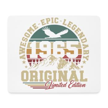 Original 1965 Jahrgang Geburtstag Geschenk Retro - Mousepad (Querformat) - Weiß - Vorne