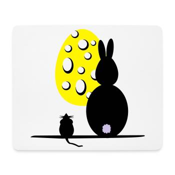Mäuseosterei - Mousepad (Querformat) - Weiß - Vorne
