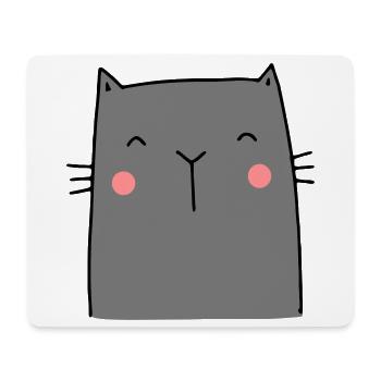 Cat Kitten Hangover I Cadeau pour des amis de chat - Tapis de souris (format paysage) - blanc - Devant