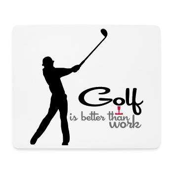 Golf - Mousepad (Querformat) - Weiß - Vorne