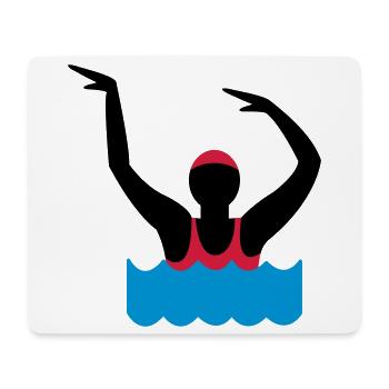 Wassergymnastik - Mousepad (Querformat) - Weiß - Vorne