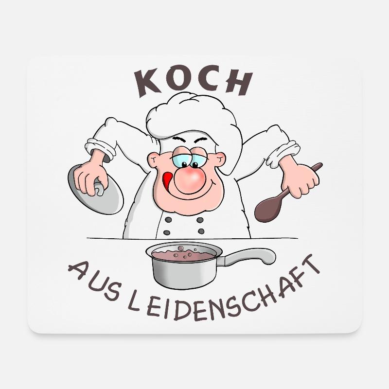Hobbykoch - Koch - Hobby - Mousepad (Querformat) - Weiß