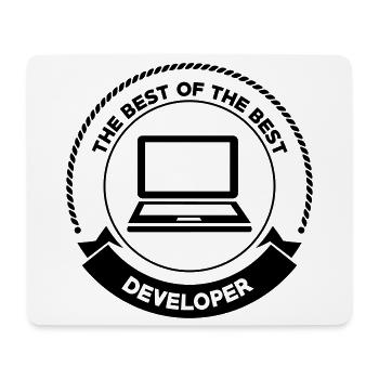 Developer - Mousepad (Querformat) - Weiß - Vorne