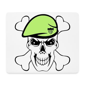Party Shirt ,Feiern , Karneval, Söldner (25) - Mousepad (Querformat) - Weiß - Vorne