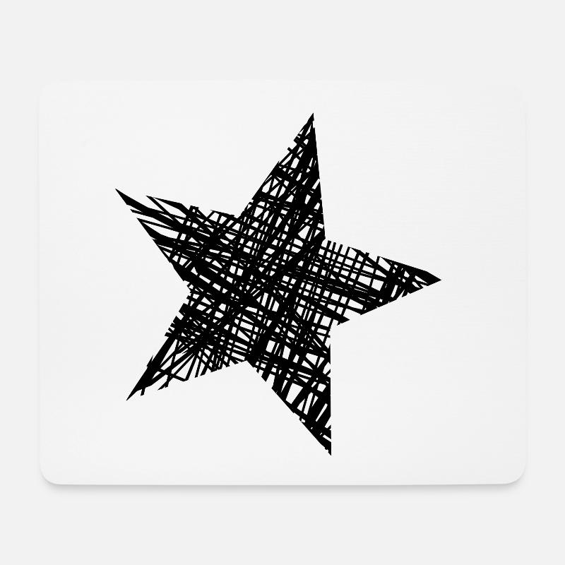 STERN. STERNE. STERN. STERNE. FEST. JAHRESTAG - Mousepad (Querformat) - Weiß