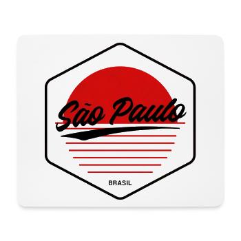 São Paulo Sonnenuntergang Herz - Mousepad (Querformat) - Weiß - Vorne