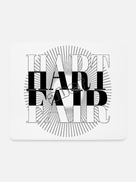HART aber FAIR - Mousepad (Querformat) - Weiß