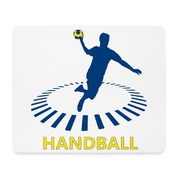 Handball - Tapis de souris (format paysage) - blanc - Devant