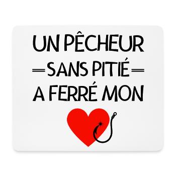 pêche, pêcheur, femme de pêcheur - Tapis de souris (format paysage) - blanc - Devant