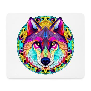 WOLF - Spirit Guide - Mousepad (Querformat) - Weiß - Vorne