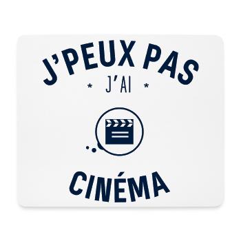 J peux pas j ai Cinéma - Tapis de souris (format paysage) - blanc - Devant