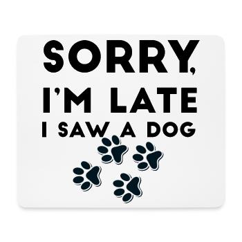 Pawprint Quartet Outline - Mouse Pad (horizontal) - white - Front