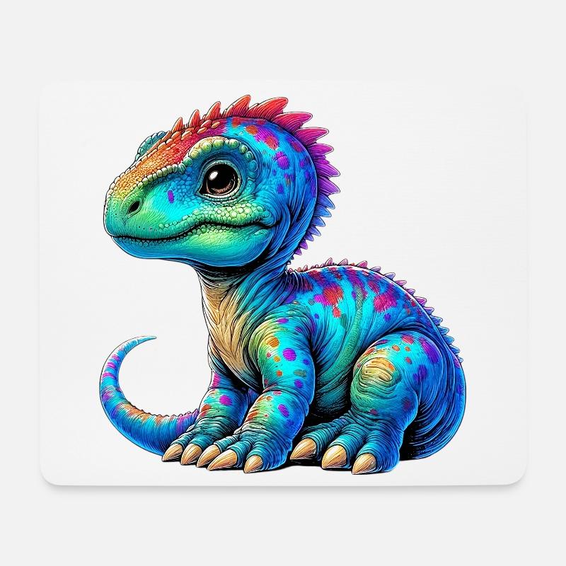 Dinosaur - Mouse Pad (horizontal) - white